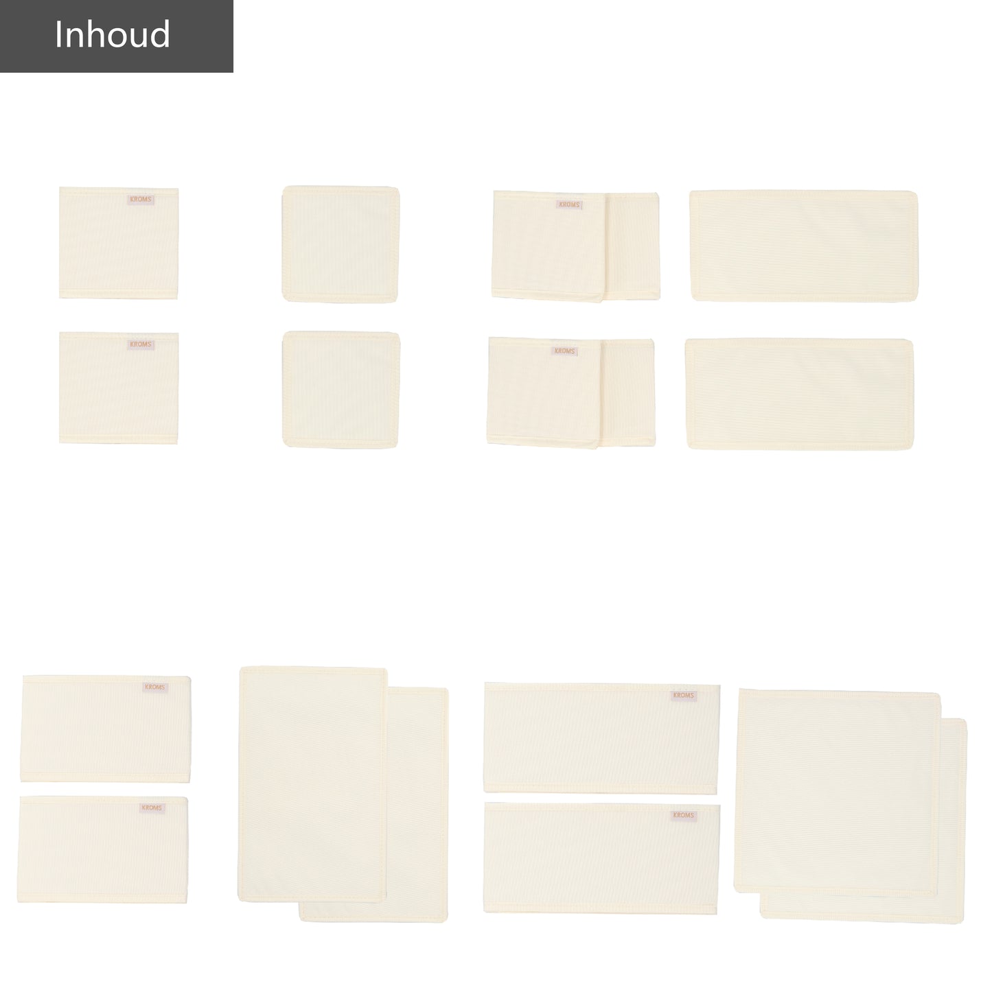 8-teiliges Kommode-Set, Beige