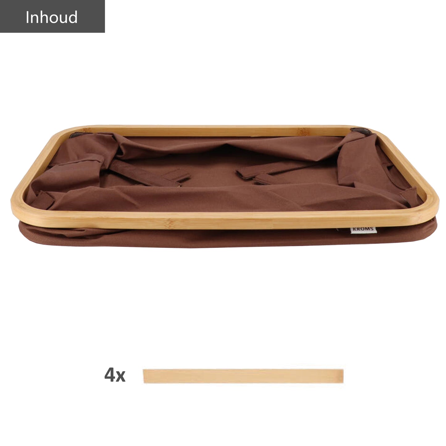Wasmand opvouwbaar Bruin 45L
