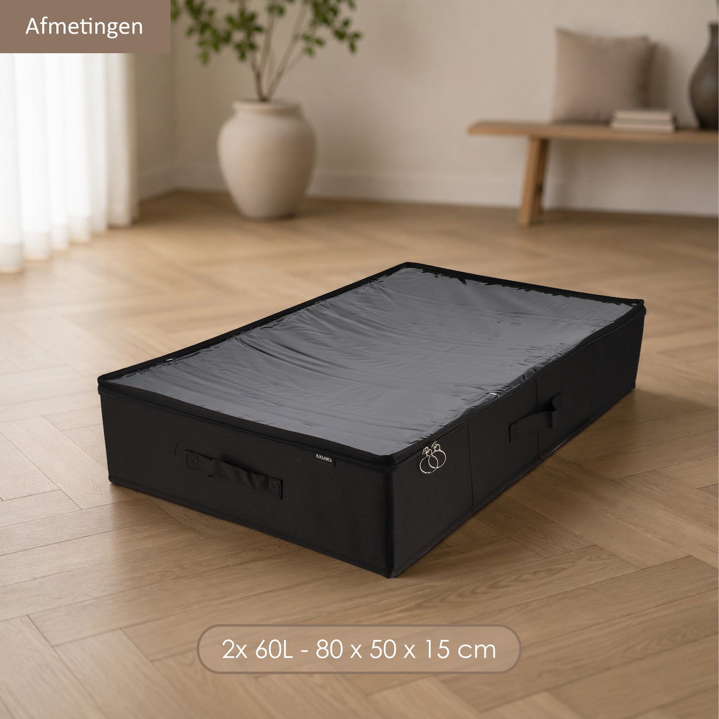 Underbed Organizer 60L Zwart