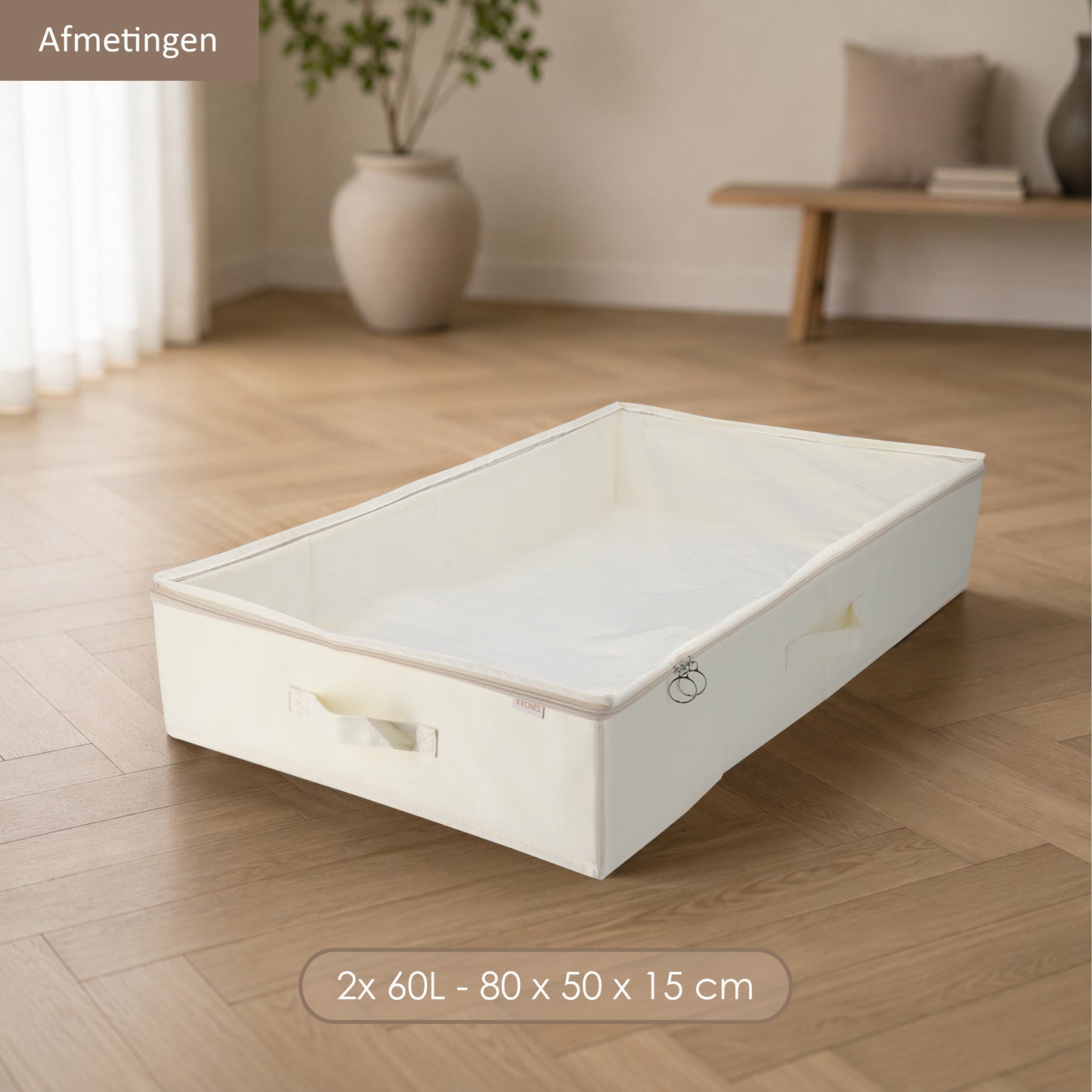 Underbed Organizer 60L Beige