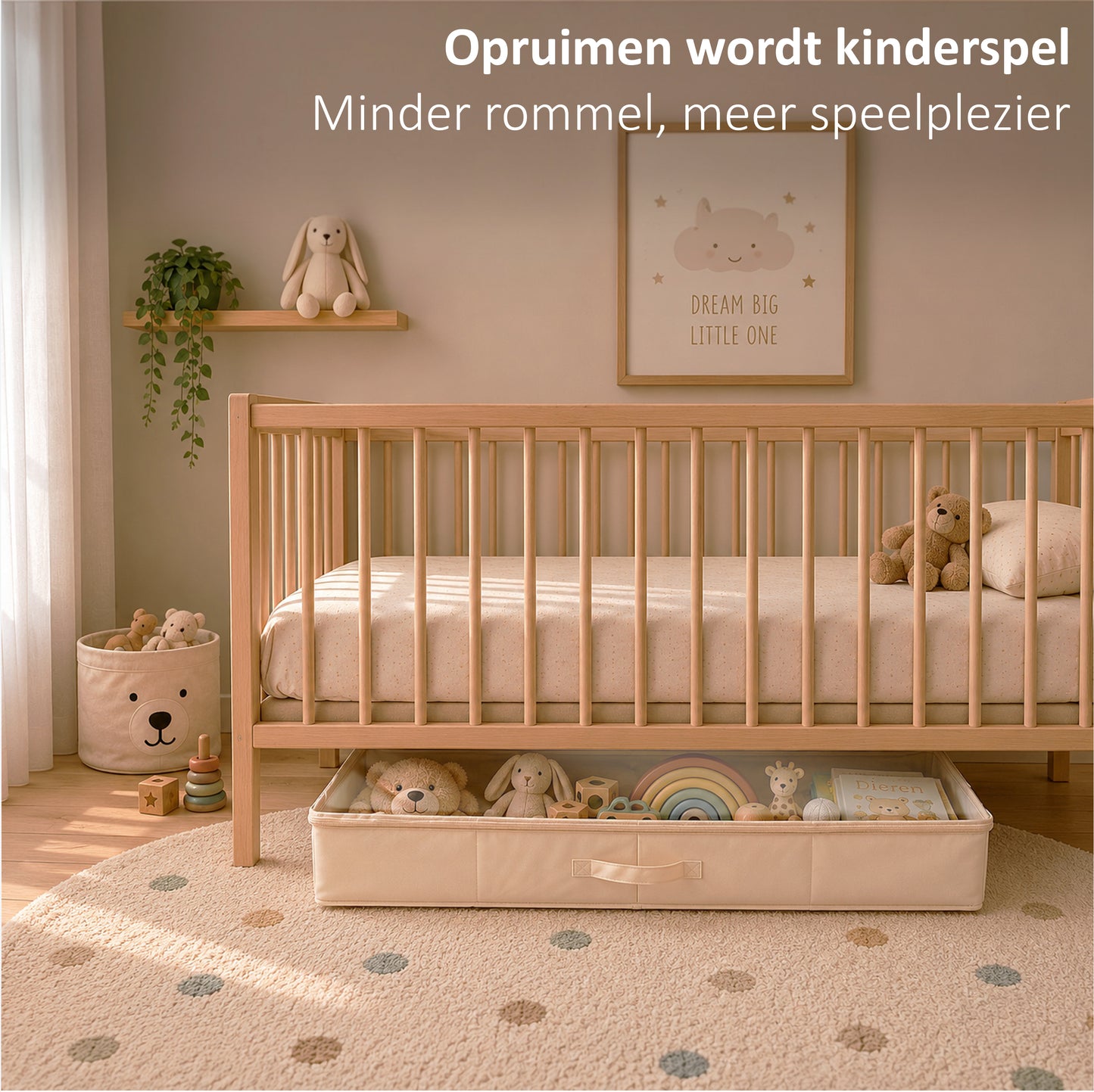 Underbed Organizer 60L Beige