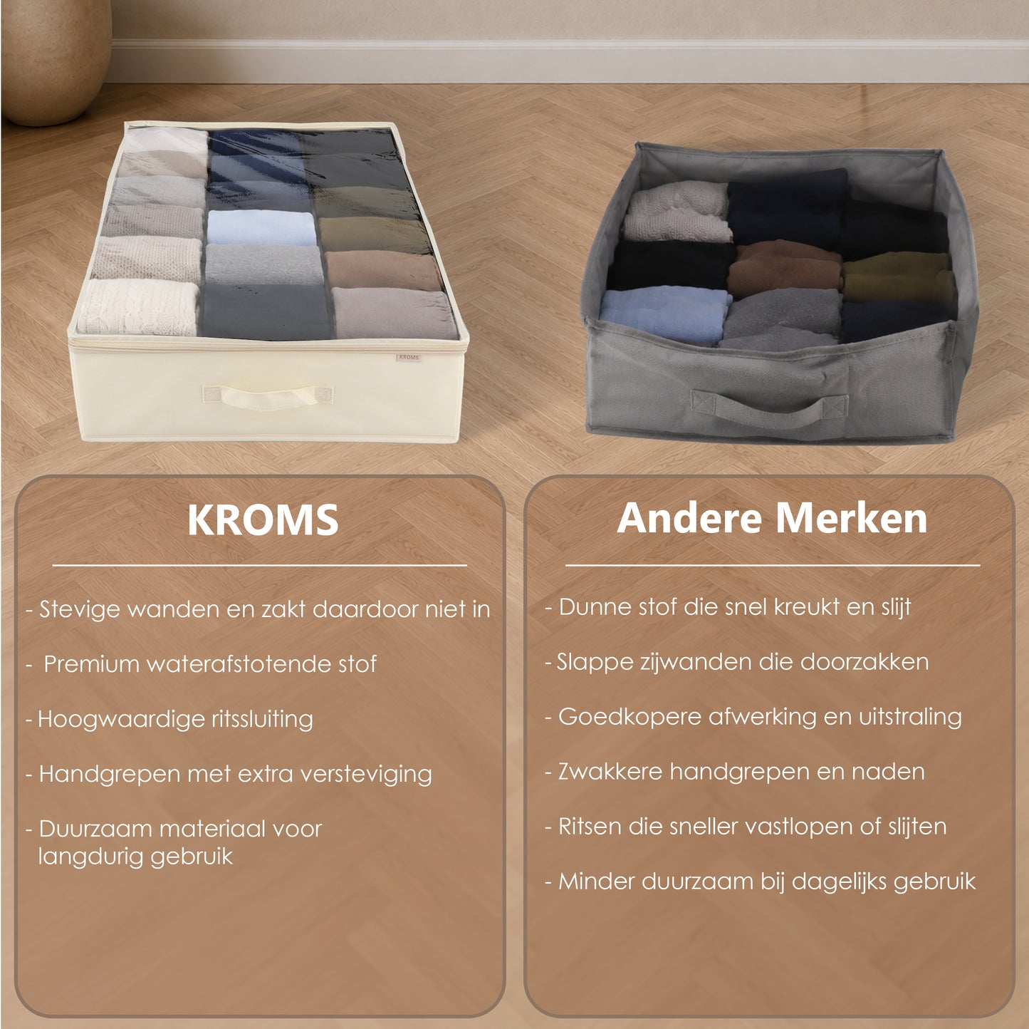 Underbed Organizer 60L Beige