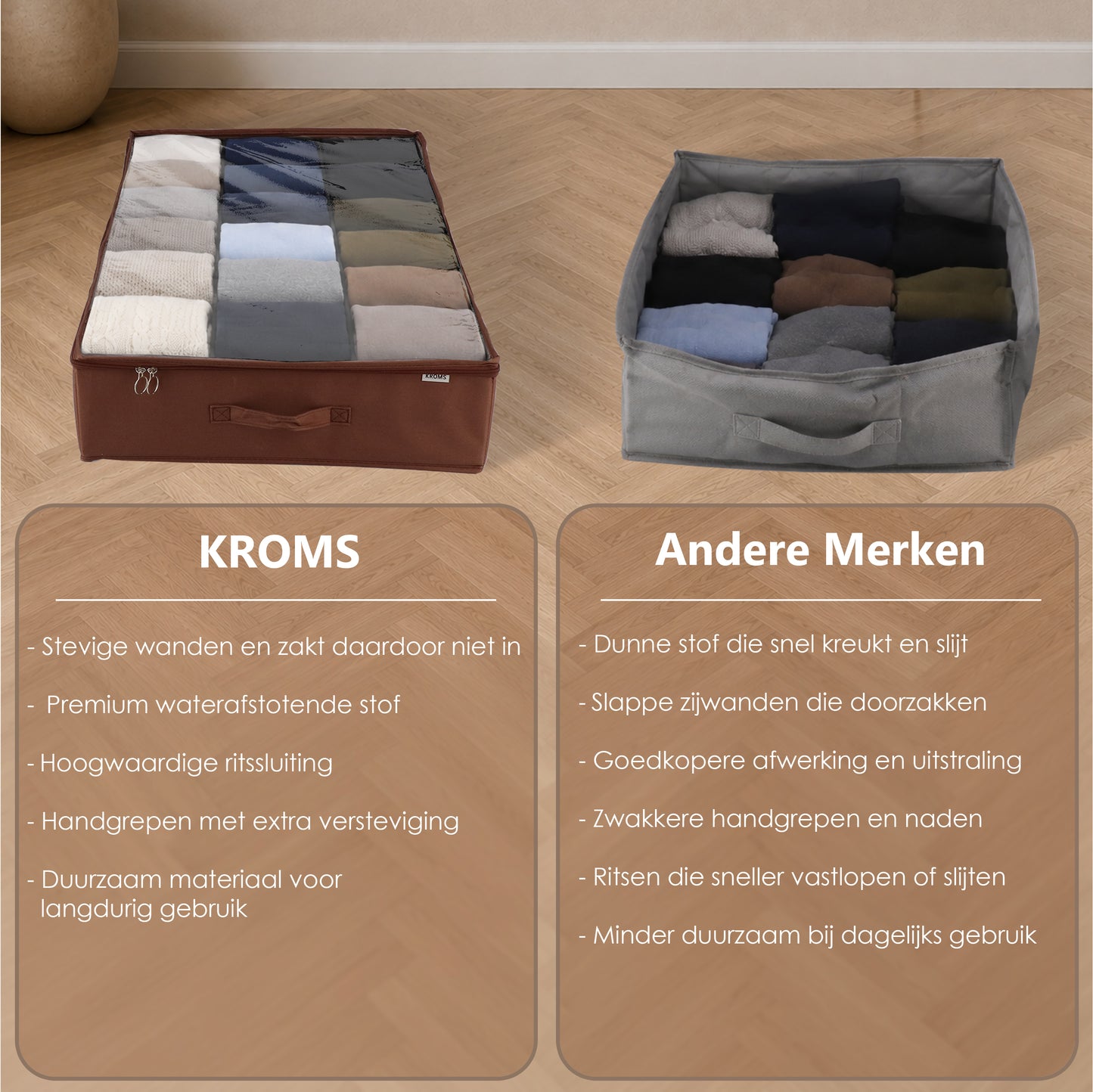 Underbed Organizer 90L Bruin