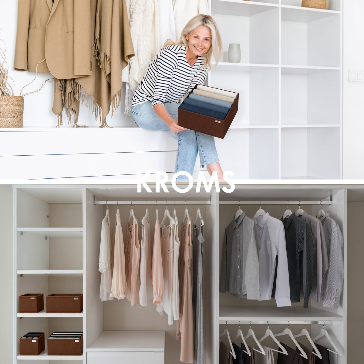 8-teiliges Kommode-Set, Beige