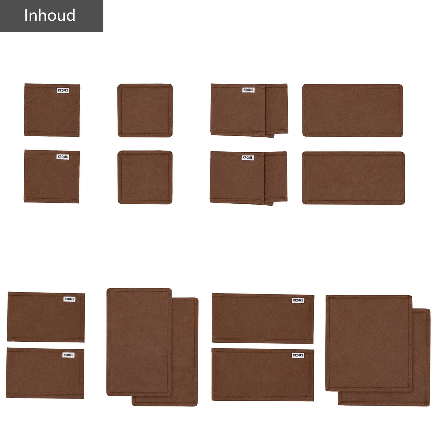 8-teiliges Kommode-Set, Beige
