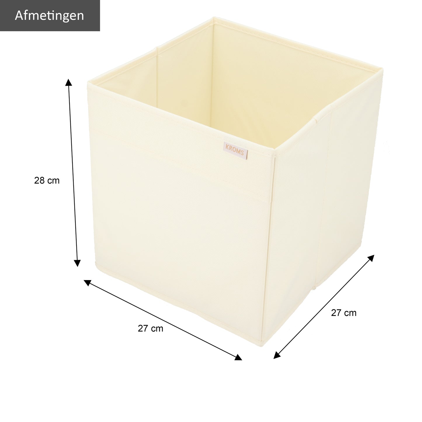 Organiseur XL Beige 27x27x28cm P/2