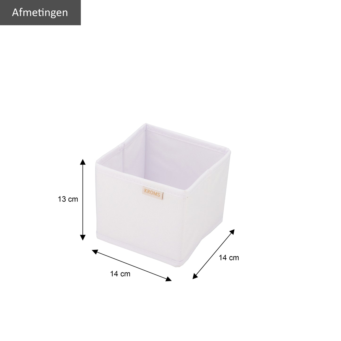 Organizer XS Weiß 14x14x13cm P/2