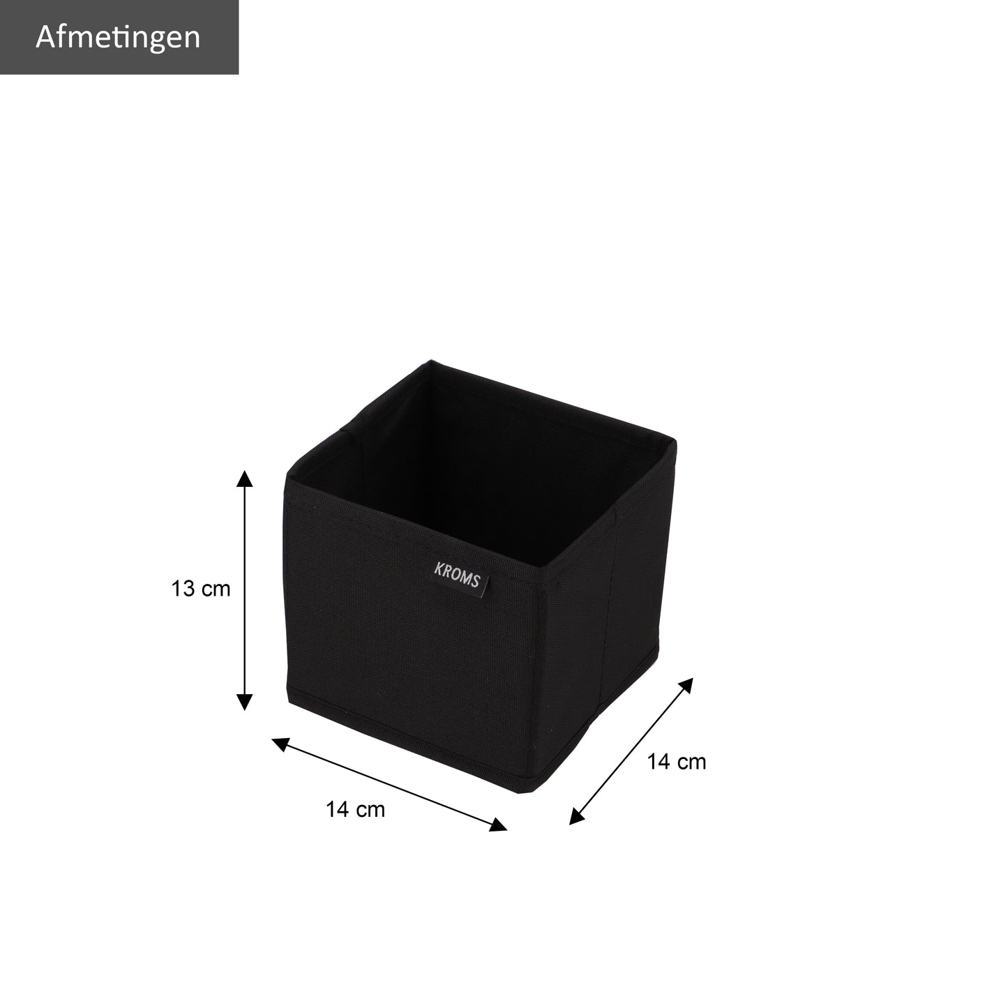 Organizer XS Schwarz 14x14x13cm P/2