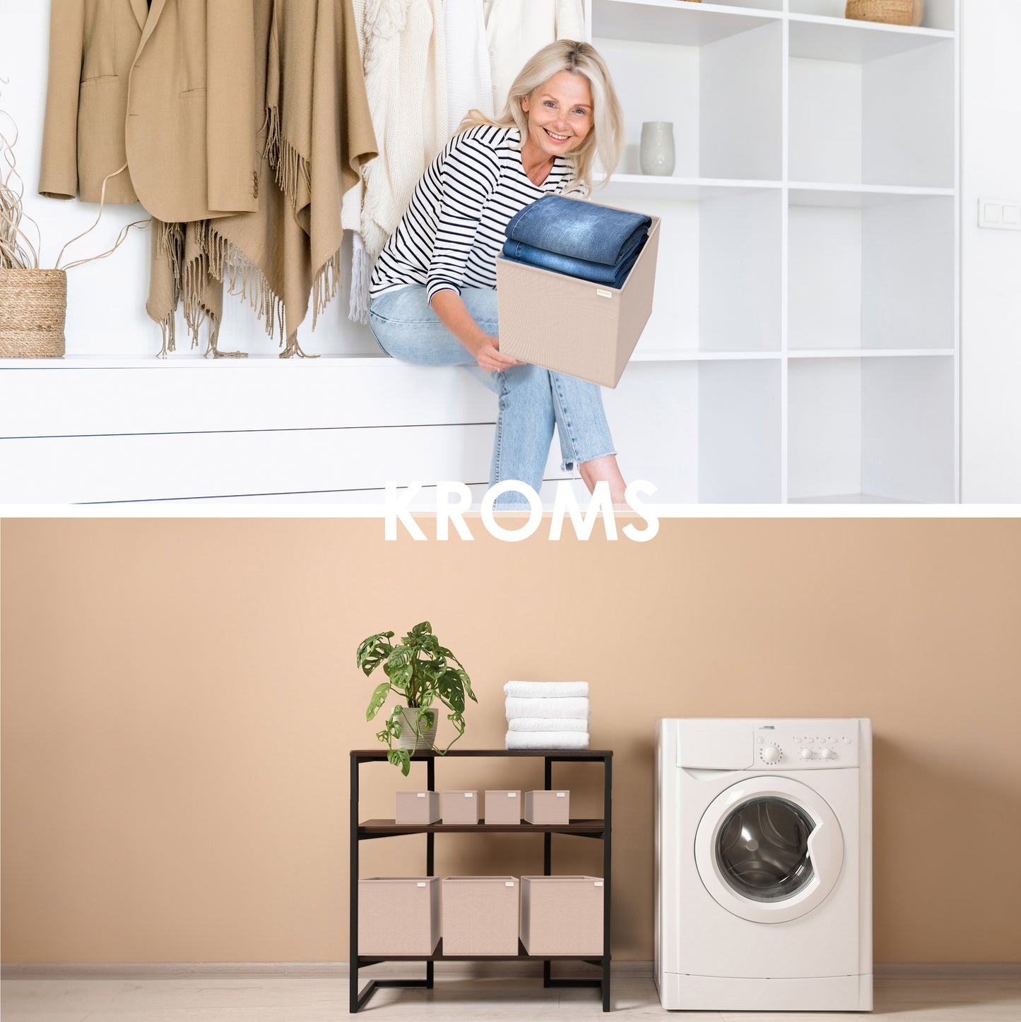 Organiseur XL Sable 27x27x28cm P/2