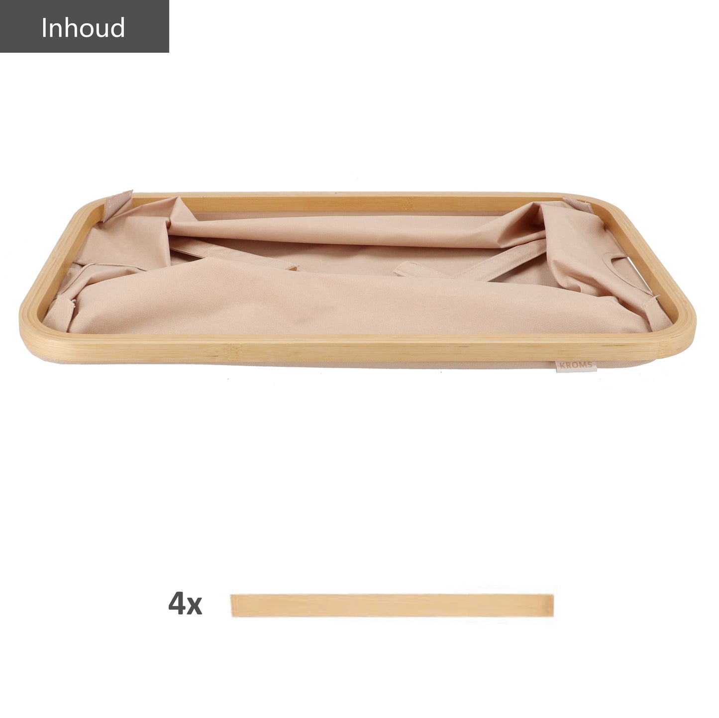 Faltbarer Wäschekorb Sand 45L