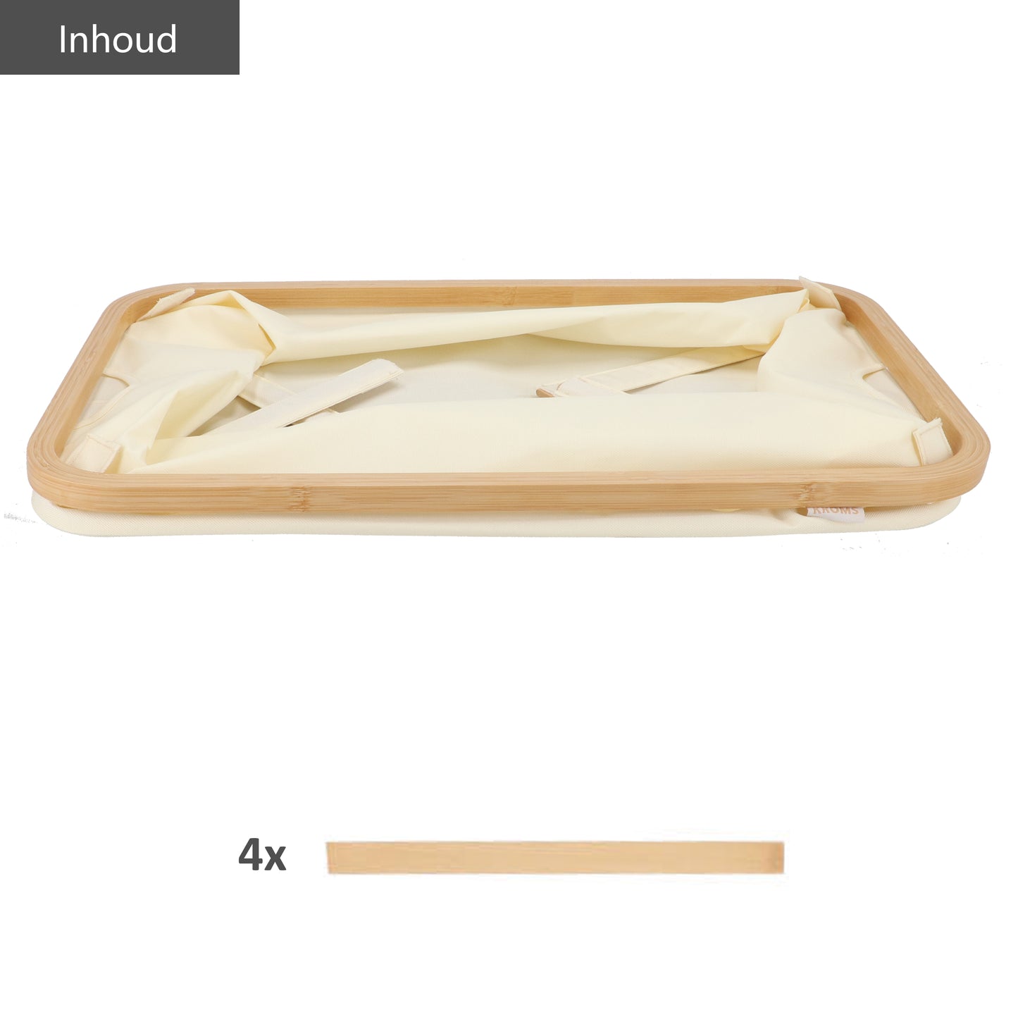 Faltbarer Wäschekorb Beige 45L